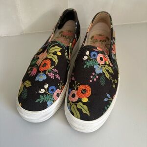 Keds X Rifle Paper Co. Triple Decker Black Floral